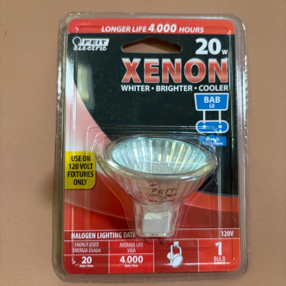 Feit Electric 20W Xenon G8 Base 120V Reflector Bulb BAB BPXNBAB-120 4000 Hours